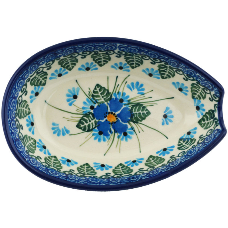 Rowen Ceramic / Porcelain Oval Spoon Rest