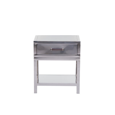23.5'' W Metal Nightstand