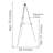 Audio-Visual Direct Folding Adjustable Aluminum Tripod Easel