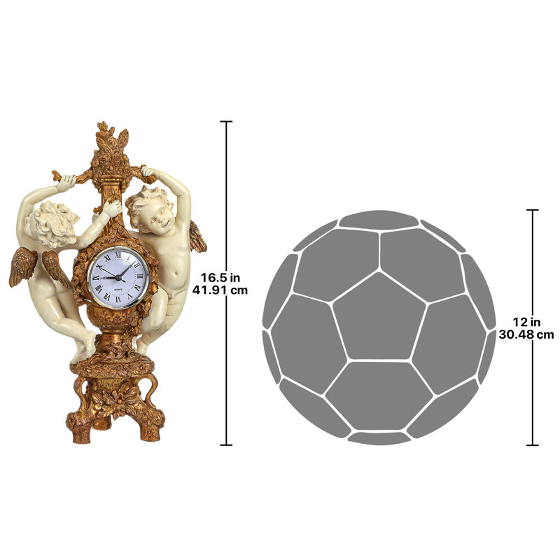 Cherub's Harvest Tabletop Clock