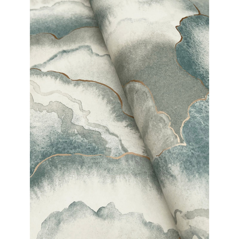 Abalone Lavender Fans Wallpaper, Blue