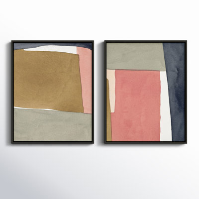 " Natual Pink Set Of 2 " by Julia Balfour 2 - Pieces