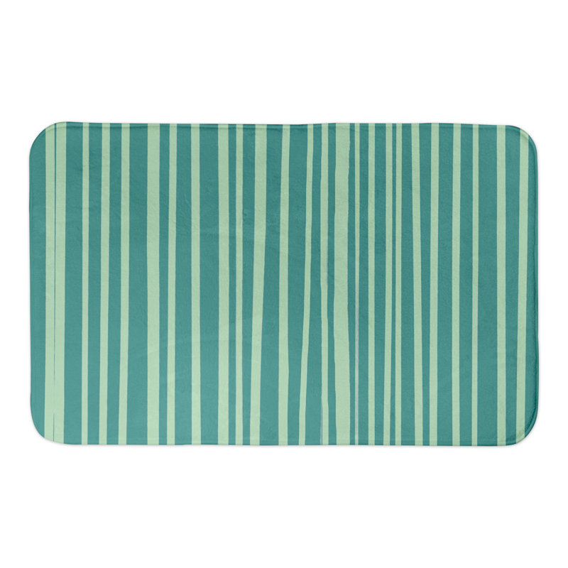 Tapis pour salle de bain Binx, Bleu sarcelle