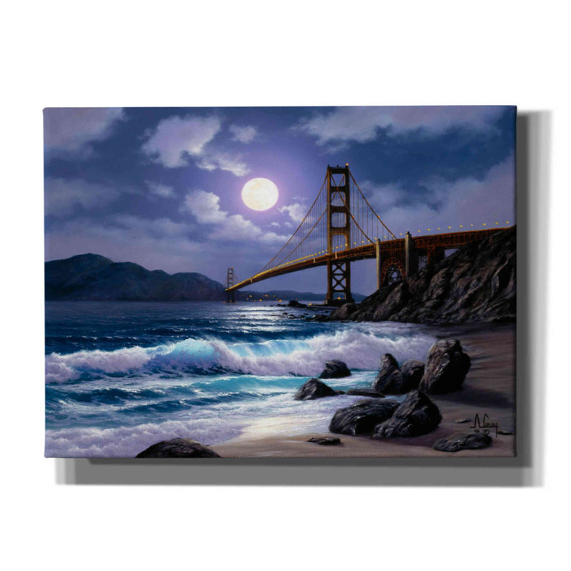 «I love you San Francisco» par Anthony Casay, art mural sur toile, L 54 po x H 40 po