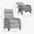 Gray Reclining Lounge Chair,Outdoor Recliner Chair-1720705388