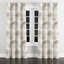 Panneaux de rideaux abstraits - Rideau à œillets beige sable - 1 panneau-809851958-809851955