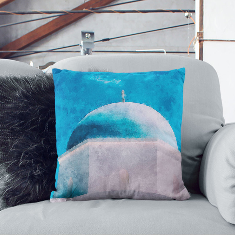 Square Throw Cushion, 55cm H x 55cm W x 20cm D