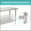 Table de travail commerciale 24 po x 48 po en acier inoxydable de calibre 18 avec tablette inférieure pour plus de durabilité et d'efficacité-639636468