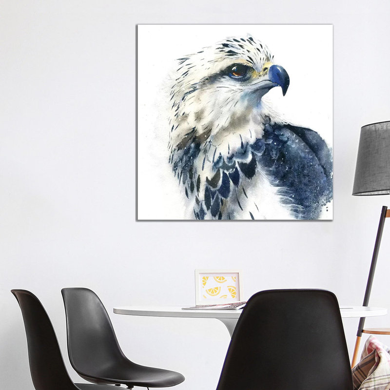 Hawk 1 Piece Wrapped Canvas Wall Art, 93.98cm H x 93.98cm W