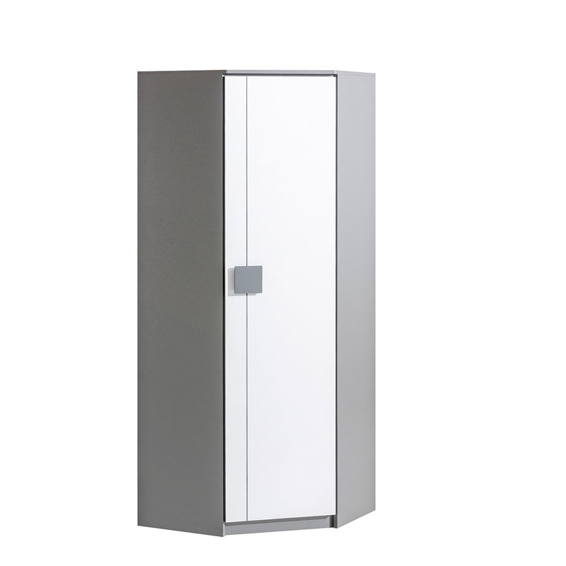 Alexssa 1 Door Manufactured Wood Wardrobe