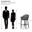 Ensemble de tabourets de bar d'extérieur en osier de patio 2 pièces Bay Isle Home ™-1253162997