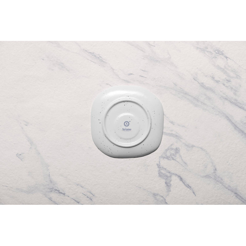 Soucoupe en porcelaine de qualité supérieure EARTH-LINEN DOTTS | Forme inégale | Va au micro-ondes et au lave-vaisselle