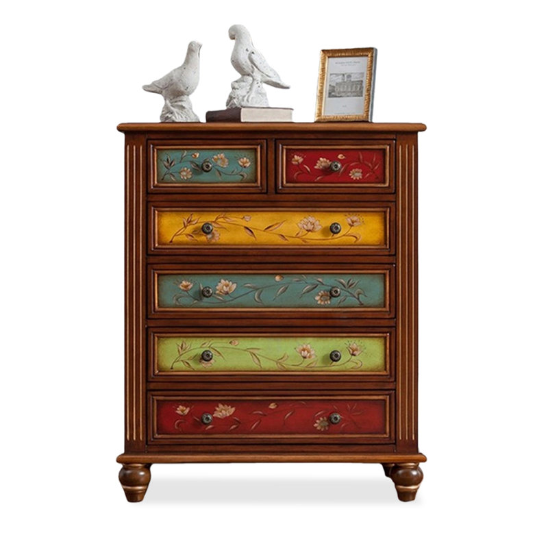 Picture Color Solid Wood Accent Cabinet, 32.28" H x 31.89" W x 15.75" D