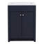Meuble-lavabo simple 24,5 po avec plateau en marbre de culture-397271038