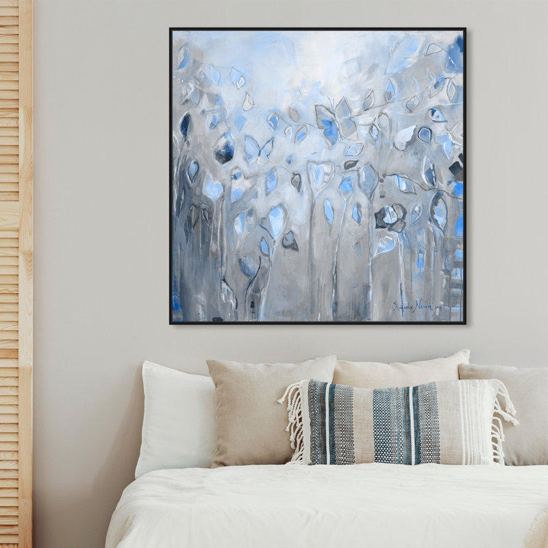 " Butterfly Dance ", 40" H x 40" W , Black Framed Canvas