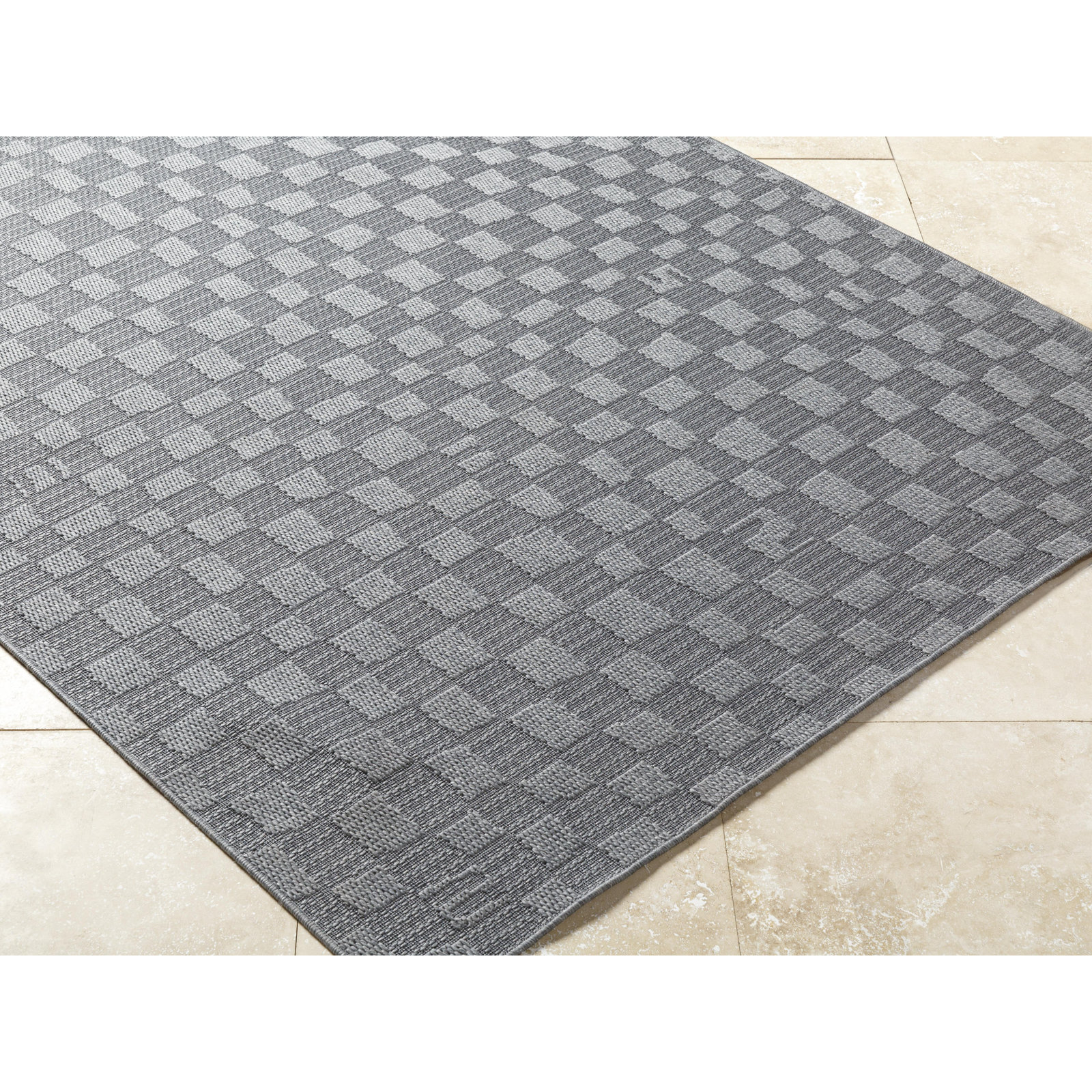 Winn Checkered Rug, Rectangle 6'7" x 9'
