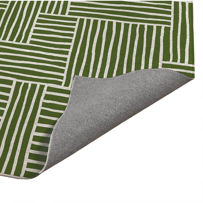 Paillasson Grid Puz, L 48 po x L 72 po, Vert olive