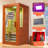 1 Person Far Infrared Sauna Front Door With Bluetooth Music Player, Reading Light, 7-Color Therapy Lighting, 7 Low EMF Heaters , Wooden Sauna Room For Indoor Use