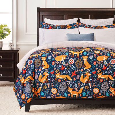 Ensemble de housse de couette réversible en microfibre brossée Chanasya