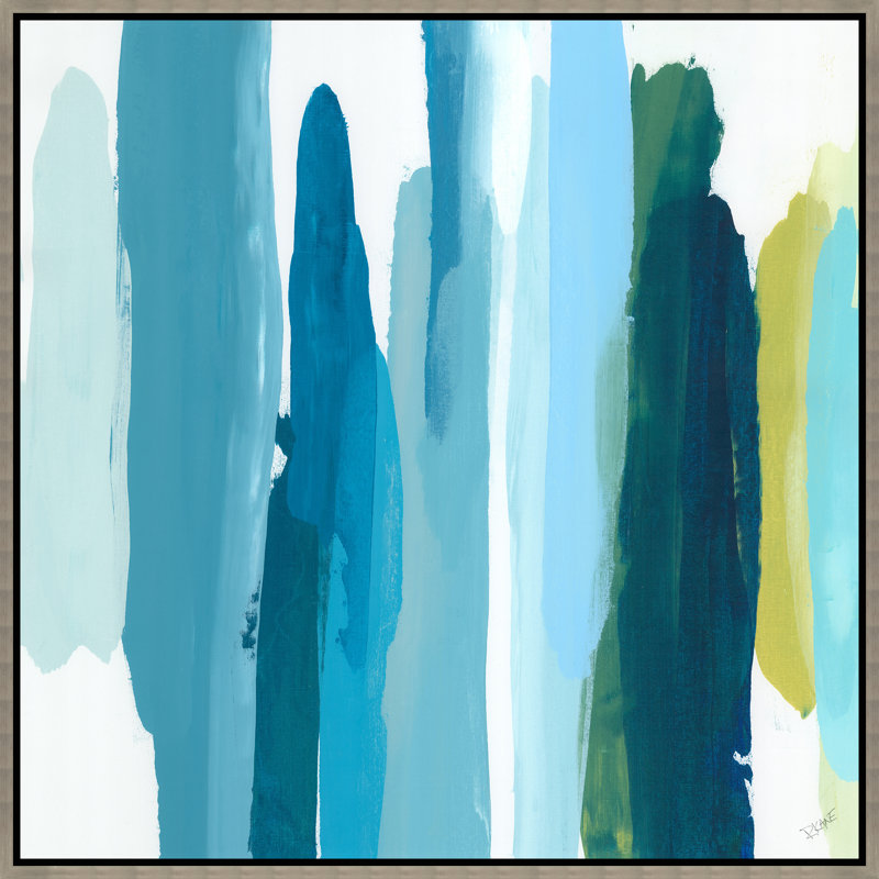 Blu Crush II Painting by Rick Kane, Image Brush Gel, 25.75" H x 25.75" W
