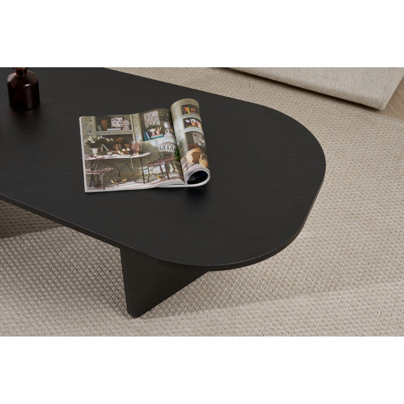 Tawnjai Coffee Table, Wood Black, 40cm. H x 130cm. L x 65cm. W