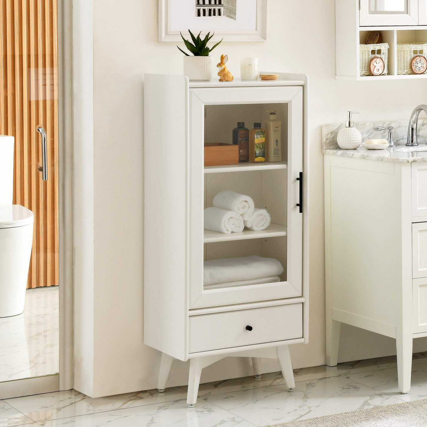 Ebern Designs Armoire De Rangement Moderne Pour Salle De Bain Wayfair