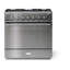 AGA Elise 36"W. 4.5 Cu.Ft. Freestanding Duel Fuel Convection Range with Brushed Nickel Trim-1492626004