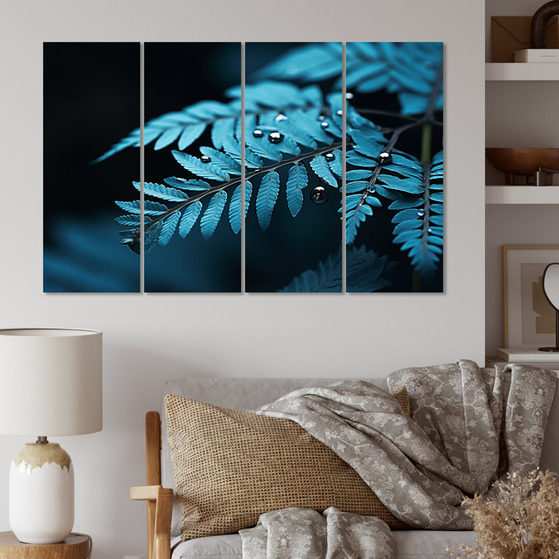 Ensemble de décorations murales Ferns Turquoise Whimsy II - Floral