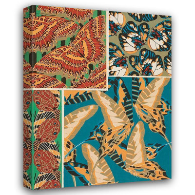 Art sur toile tendue de la galerie Astoria Grand Seguy, Eugene: Papillons décoratifs IV