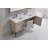 Almaraz 59.125'' Double Bathroom Vanity with Quartz Top-1274886407