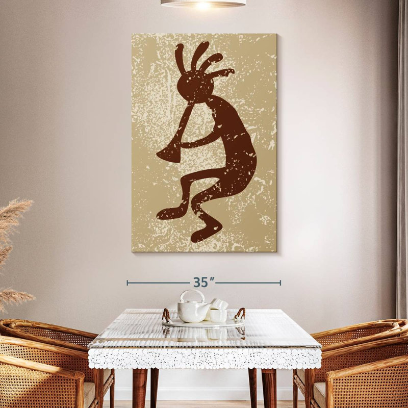 Lelar Native American Deity Grunge, 51" H x 34" W