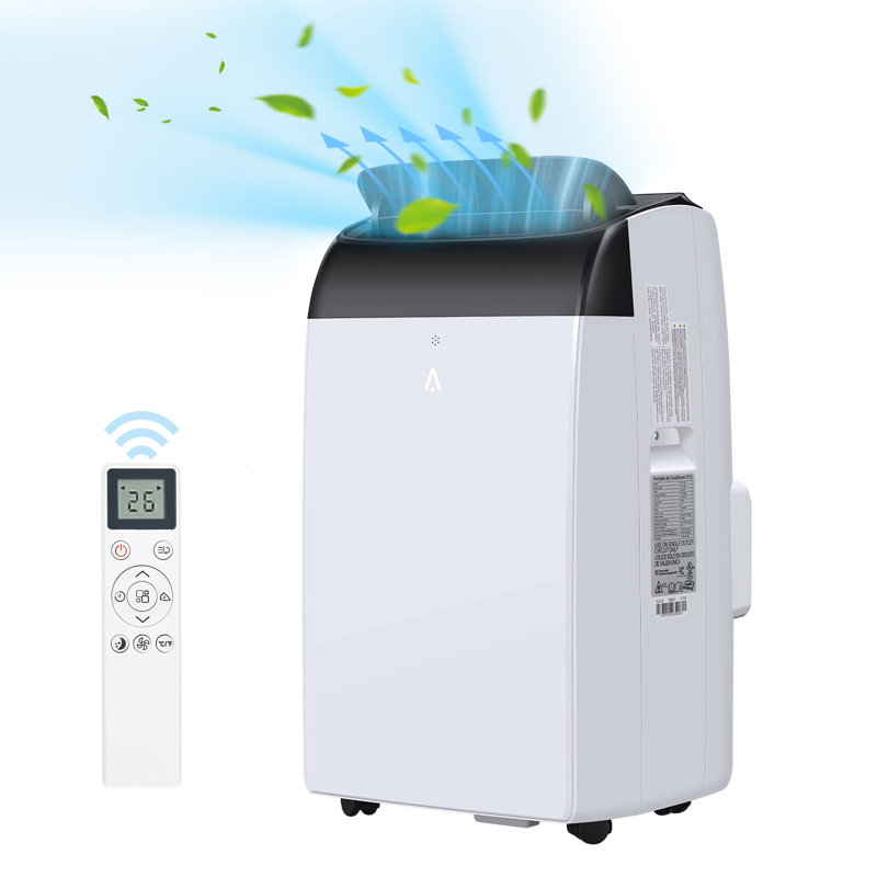 Climatiseurs portatifs 14 000 BTU, climatiseur autoportant 3 en 1 avec ventilateur et déshumidificateur