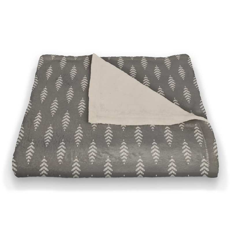 Hand Woven Throw Blanket, Gray