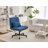 Modern Linen Blue Criss Cross Office Chair - Product Details-1866634589-1866634576