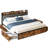 Brown And Gray California King Size Bed, 4 Drawers, Charging Headboard, Stable And Quiet, Spring-free, Easy To Install.