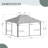 12' X 14' Hardtop Gazebo Permanent Aluminum Outdoor Gazebo With Galvanized Steel Double Roof, Drainage Gutters, Curtains, And Netting For Party, Wedding, Dining-128930605-128930606