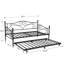 Lit de jour simple avec couchette Korecky-1964603624