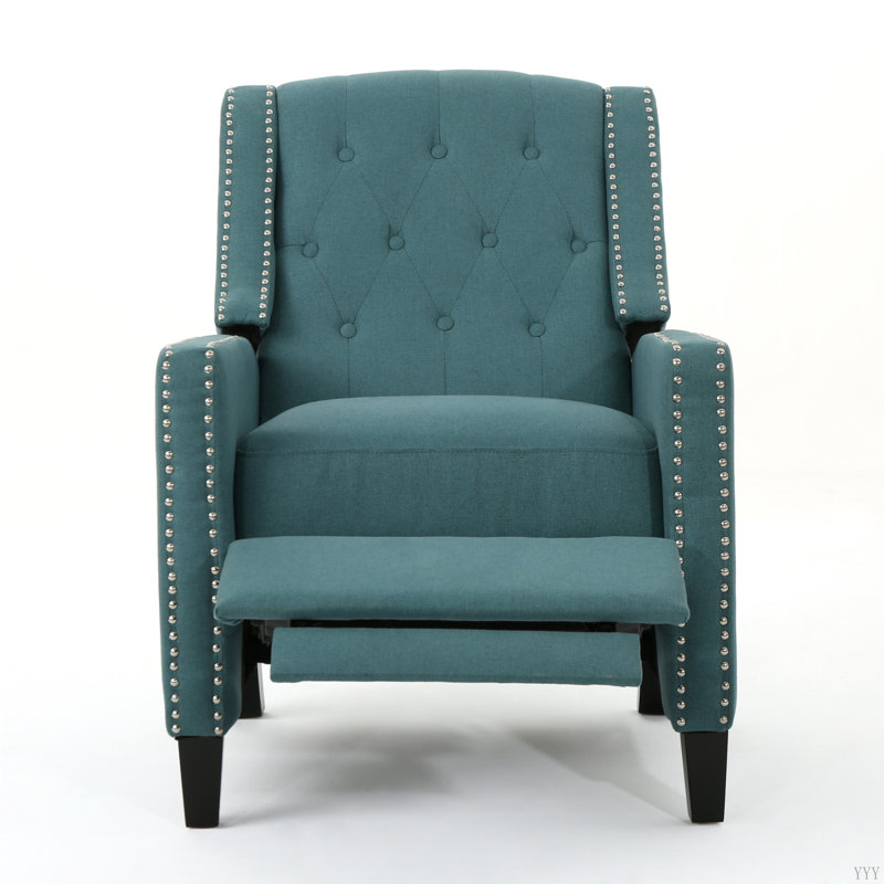 Classic Fabric Push Back Chair, Teal