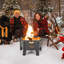 Nyesha Pentagon Steel Smokeless Fire Pit