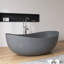 Baignoire de trempage autoportante en ciment 63 po x 38 po