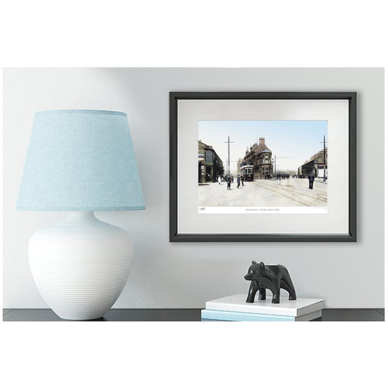 Burnley, Duke Bar 1906 - Single Picture Frame Print, 45cm H x 60cm W x 2.3cm D