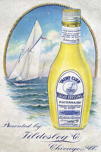 Mayonnaise pour vinaigrette yacht club-impression de publicités, H 42 po x l 28 po x P 1,5 po