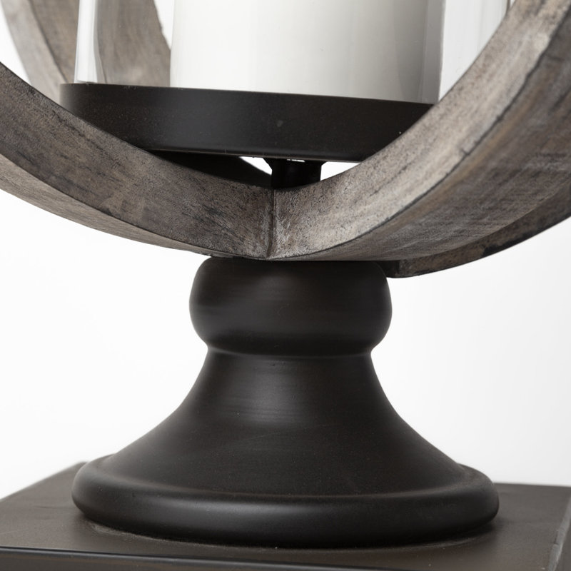 Hurricane Candle Holder, 25'' H x 11'' W x 11'' D