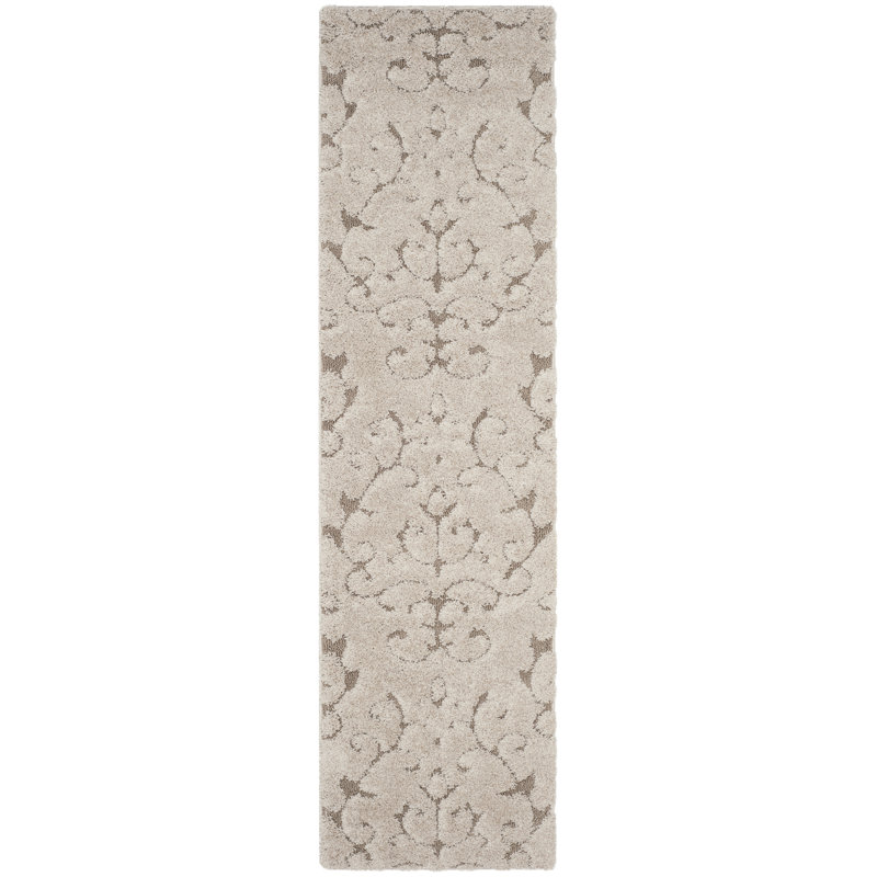 Blaris Shag Performance Damask Rug, Runner 2'3" x 7'