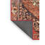 Laine tissée à la machine de style oriental Charton/polyester noir/jaune clair/orange Tapis décoratif-801757719