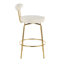 Tabouret de comptoir pivotant doré de 25,5 po Kayson-383255560