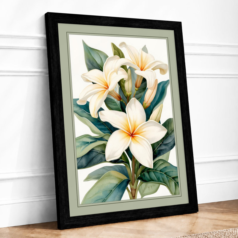 Lily Study Botanical - Print, A1 - 84.1 x 59.4 cm, Black