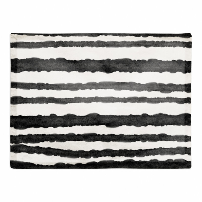 Napperon aquarelle, Noir