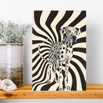 Art hypnotique dalmatien abstrait contemporain