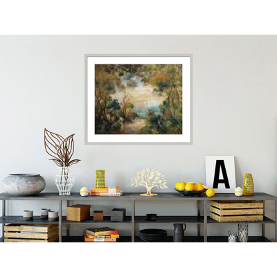 «A Garden in Sorrento» par Pierre-Auguste Renoir, impression giclée encadrée